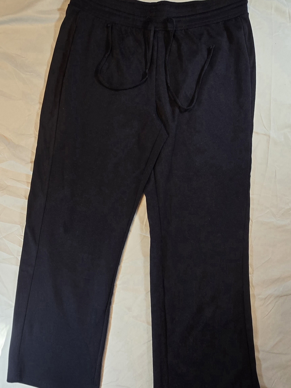 Seek No Further Fruit of the Loom Women's Black Fleece Split Hem Lounge Pants L